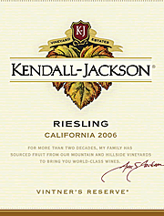 Kendall Jackson 2006 Riesling Vintners Reserve